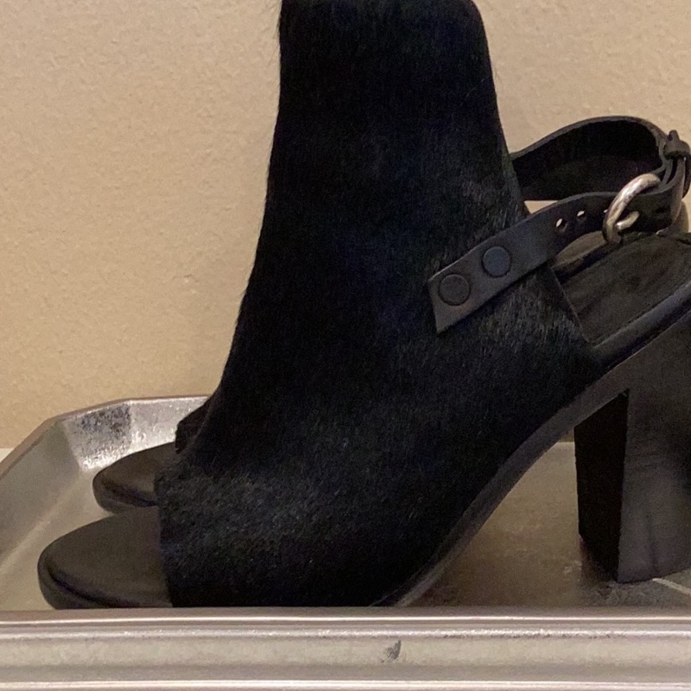 Rag & Bone Black Open-Toe Heeled Sandals